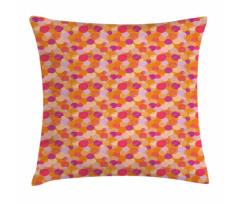 Colorful Circles Oval Art Pillow Cover