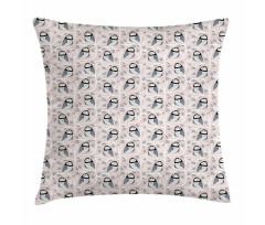 Abstract  Birds on Branches Pillow Cover