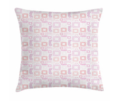 Dots Squares Art Pillow Cover