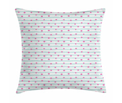 Stripes and Round Blobs Pillow Cover