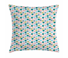 Pastel Big Polka Dots Art Pillow Cover