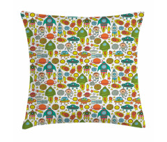 Rockets Astronauts Comets Pillow Cover