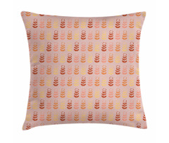 Warm Toned Pastel Flowers Pillow Cover