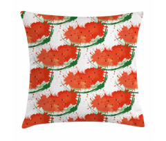 Grunge Spots Fruit Slice Pillow Cover
