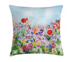 Summer Blooms Pillow Cover