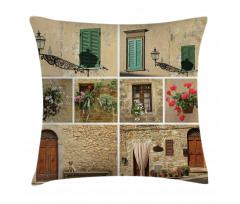 Italian Stone Houses Pillow Cover