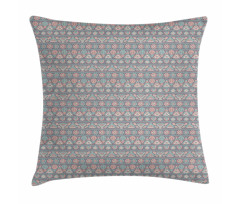 Etnik Minder Kılıfı Soft Pastel Görünümlü Otantik Kilim Motifleri