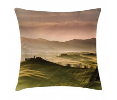 Trees Meadows Countryside Pillow Cover