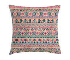 Zigzags Triangles Circles Pillow Cover