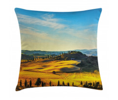 Italy Farmland Rural Pillow Cover