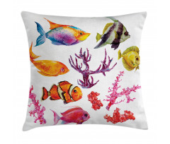 Tropic Life Seaweed Coral Pillow Cover