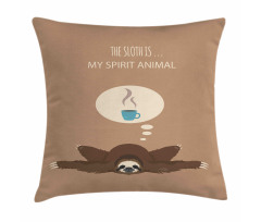 Spirit Animal Coffee Pillow Cover