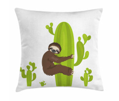 Lazy Hugging Cactus Pillow Cover