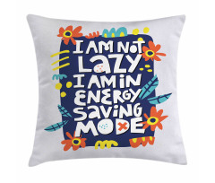 Flowers Leaves Energy Pillow Cover