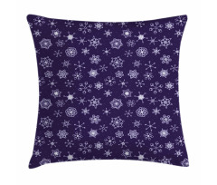 Purple Monochrome Motifs Pillow Cover