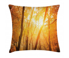 Autumn Forest Branches Pillow Cover