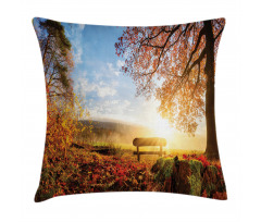 Autumn Forest Bench Pillow Cover