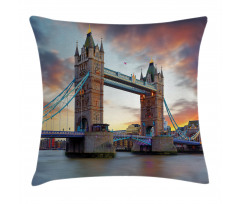 Historical Tower Bridge Pillow Cover