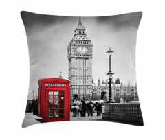 Telephone Booth Big Ben Pillow Cover
