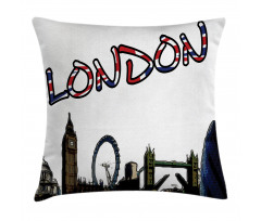London Tower Cartoon Pillow Cover