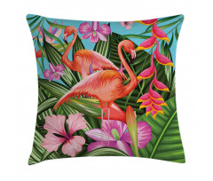 Hibiscus Tropic Flower Pillow Cover