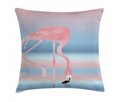 Birds in Love Lake Pillow Cover
