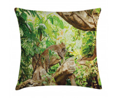 Tropic Wild Jungle Leaf Pillow Cover
