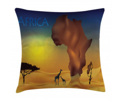 Tropical Wild Animal Pillow Cover