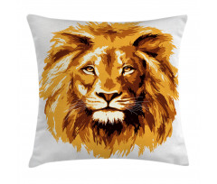 Tropics Safari Lion Art Pillow Cover