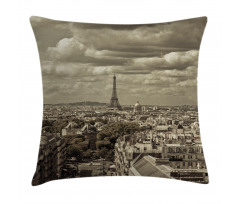 City Skyline of Paris Pillow Cover