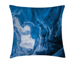 Glacier Frozen Cave Pillow Cover