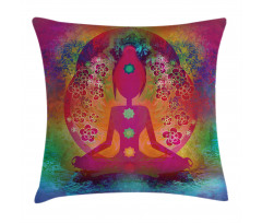 Mystic Chakra Ancient Theme Pillow Cover