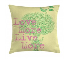 Positive World Wishes Pillow Cover