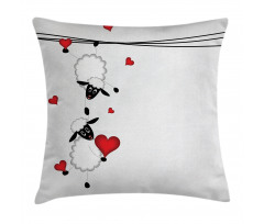 Heart Shapes in Love Pillow Cover