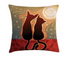 Moon in a Starry Sky Love Pillow Cover