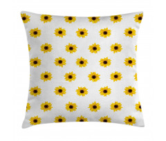 Sunflower Pattern Nature Pillow Cover