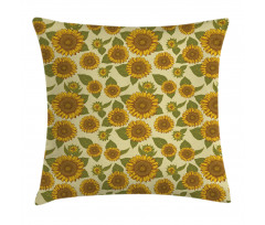 Funky Style Sunflower Pillow Cover