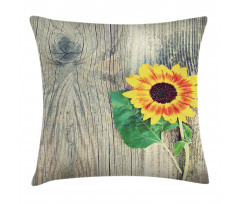 Wood Board Bouquet Pillow Cover