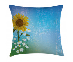 Sunflowers Chamomiles Pillow Cover