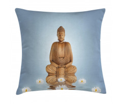 Meditation Zen Flower Pillow Cover