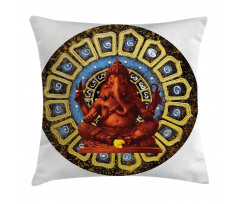 Elephant Sculpture Pillow Cover