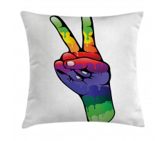 Love in Rainbow Colors Pillow Cover