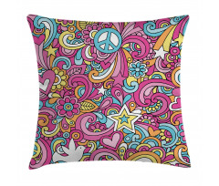 Funky 60s Fun Retro Pillow Cover