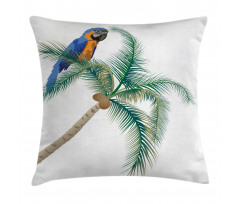 Parrot Coconut Palms Pillow Cover
