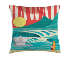 Hawaii Holiday Coast Pillow Cover