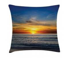 Pacific California Sunset Pillow Cover