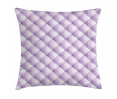 Geometrik Minder Kılıfı Pastel Mor Ombre Ton Piksel Kareli Motif