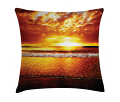 Colorful Sunset Summer Pillow Cover