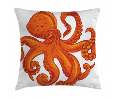 Orange Animal Wildlife Pillow Cover