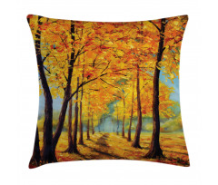 Nature Park Autumn Fall Pillow Cover